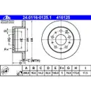ATE 24.0116-0125.1 Bremsscheiben 2 Stück FIAT