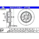 ATE 24.0117-0106.1 Bremsscheiben 2 Stück SUZUKI