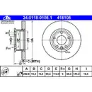 ATE 24.0118-0105.1 Bremsscheiben 2 Stück VW