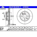 ATE 24.0118-0151.1 Bremsscheiben 2 Stück HYUNDAI