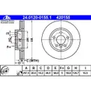 ATE 24.0120-0155.1 Bremsscheiben 2 Stück CITROËN