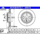 ATE 24.0120-0173.1 Bremsscheiben 2 Stück OPEL