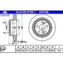 ATE 24.0120-0199.1 Bremsscheiben 2 Stück MERCEDES-BENZ