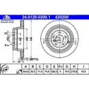 ATE 24.0120-0200.1 Bremsscheiben 2 Stück LAND ROVER