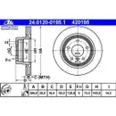 ATE 24.0120-0195.1 Bremsscheiben 2 Stück BMW