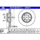 ATE 24.0120-0211.1 Bremsscheiben 2 Stück SUZUKI