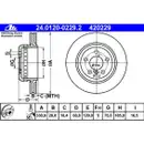 ATE 24.0120-0229.2 Bremsscheiben 2 Stück BMW