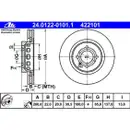 ATE 24.0122-0101.1 Bremsscheiben 2 Stück SEAT