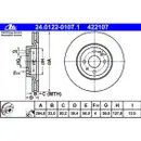 ATE 24.0122-0107.1 Bremsscheiben 2 Stück FIAT
