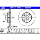 ATE 24.0121-0113.1 Bremsscheiben 2 Stück HONDA