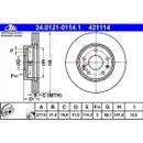 ATE 24.0121-0114.1 Bremsscheiben 2 Stück LAND ROVER