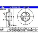 ATE 24.0122-0136.1 Bremsscheiben 2 Stück MERCEDES-BENZ