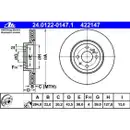 ATE 24.0122-0147.1 Bremsscheiben 2 Stück FIAT