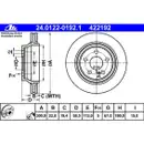 ATE 24.0122-0192.1 Bremsscheiben 2 Stück MERCEDES-BENZ