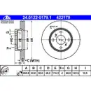 ATE 24.0122-0179.1 Bremsscheiben 2 Stück NISSAN