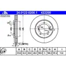 ATE 24.0122-0200.1 Bremsscheiben 2 Stück SUZUKI
