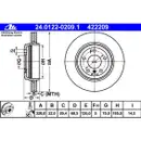 ATE 24.0122-0209.1 Bremsscheiben 2 Stück BMW