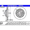 ATE 24.0122-0212.1 Bremsscheiben 2 Stück AUDI