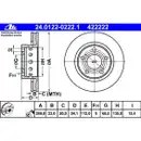 ATE 24.0122-0222.1 Bremsscheiben 2 Stück VW