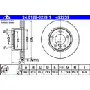 ATE 24.0122-0239.1 Bremsscheiben 2 Stück BMW
