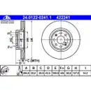 ATE 24.0122-0241.1 Bremsscheiben 2 Stück FIAT