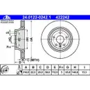ATE 24.0122-0242.1 Bremsscheiben 2 Stück AUDI