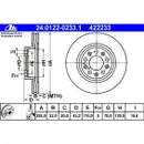 ATE 24.0122-0233.1 Bremsscheiben 2 Stück ALFA ROMEO