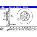 ATE 24.0122-0252.1 Bremsscheiben 2 Stück SUZUKI