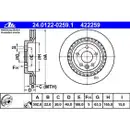 ATE 24.0122-0259.1 Bremsscheiben 2 Stück VOLVO