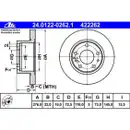 ATE 24.0122-0262.1 Bremsscheiben 2 Stück IVECO