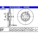 ATE 24.0122-0255.1 Bremsscheiben 2 Stück für CITROËN