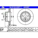 ATE 24.0122-0257.1 Bremsscheiben 2 Stück BMW