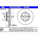 ATE 24.0122-0258.1 Bremsscheiben 2 Stück TOYOTA