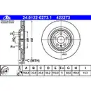 ATE 24.0122-0273.1 Bremsscheiben 2 Stück AUDI