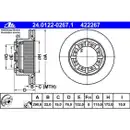 ATE 24.0122-0267.1 Bremsscheiben 2 Stück für RENAULT TRUCKS