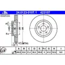 ATE 24.0123-0107.1 Bremsscheiben 2 Stück CHRYSLER