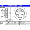 ATE 24.0122-0724.1 Bremsscheiben 2 Stück MITSUBISHI