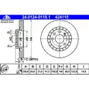 ATE 24.0124-0115.1 Bremsscheiben 2 Stück OPEL
