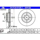 ATE 24.0124-0120.1 Bremsscheiben 2 Stück FORD