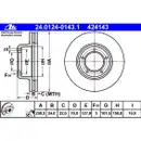 ATE 24.0124-0143.1 Bremsscheiben 2 Stück LAND ROVER