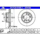 ATE 24.0124-0165.1 Bremsscheiben 2 Stück PORSCHE