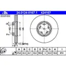 ATE 24.0124-0167.1 Bremsscheiben 2 Stück FORD