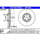 ATE 24.0124-0168.1 Bremsscheiben 2 Stück FORD