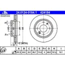 ATE 24.0124-0184.1 Bremsscheiben 2 Stück HYUNDAI