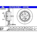 ATE 24.0124-0188.1 Bremsscheiben 2 Stück MERCEDES-BENZ