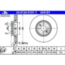 ATE 24.0124-0191.1 Bremsscheiben 2 Stück RENAULT