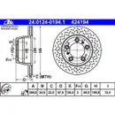 ATE 24.0124-0194.1 Bremsscheiben 2 Stück PORSCHE