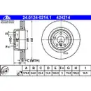 ATE 24.0124-0214.1 Bremsscheiben 2 Stück BMW