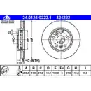 ATE 24.0124-0222.1 Bremsscheiben 2 Stück RENAULT