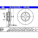 ATE 24.0125-0168.1 Bremsscheiben 2 Stück TOYOTA